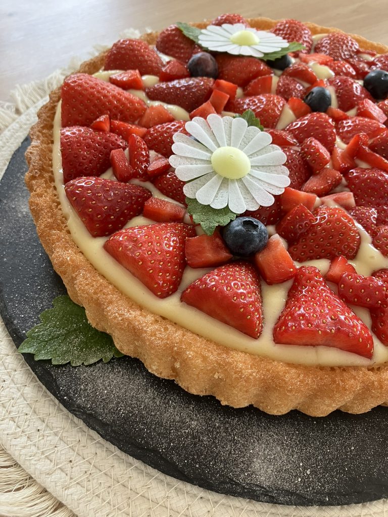 Der einfachste Erdbeerkuchen der Welt.