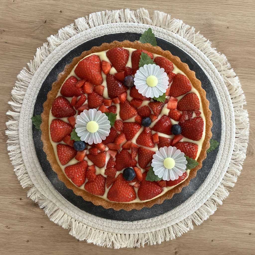 Der einfachste Erdbeerkuchen der Welt.